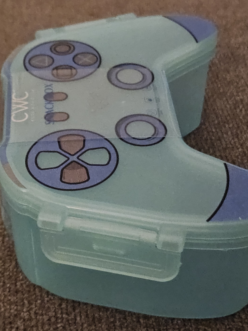 CWC Cook With Color Game Controller Snack Box - Teal Blue - Picture 13 of 16